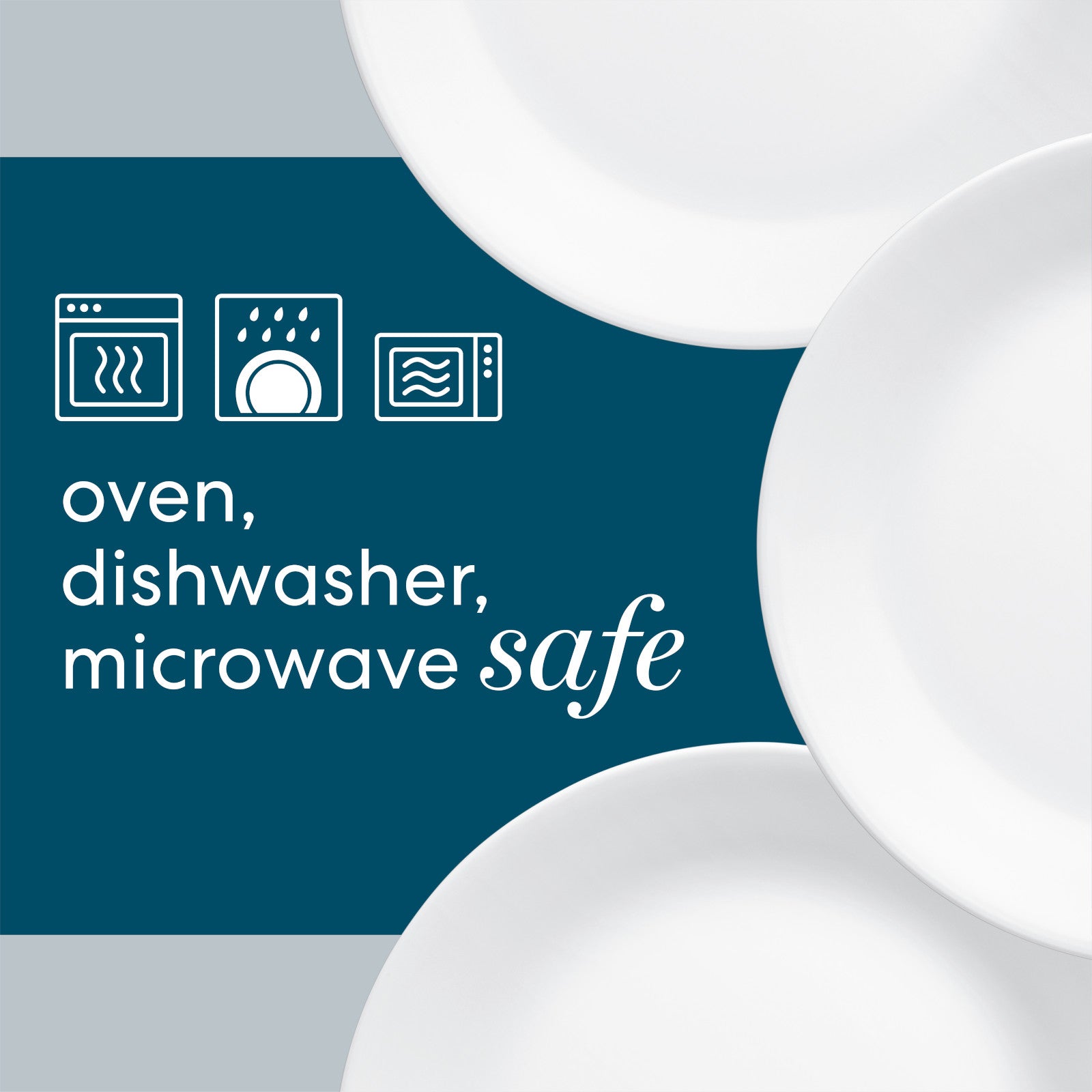Corelle® Shimmering White Salad and Dinner Plates Set. 8-pack - Image 3
