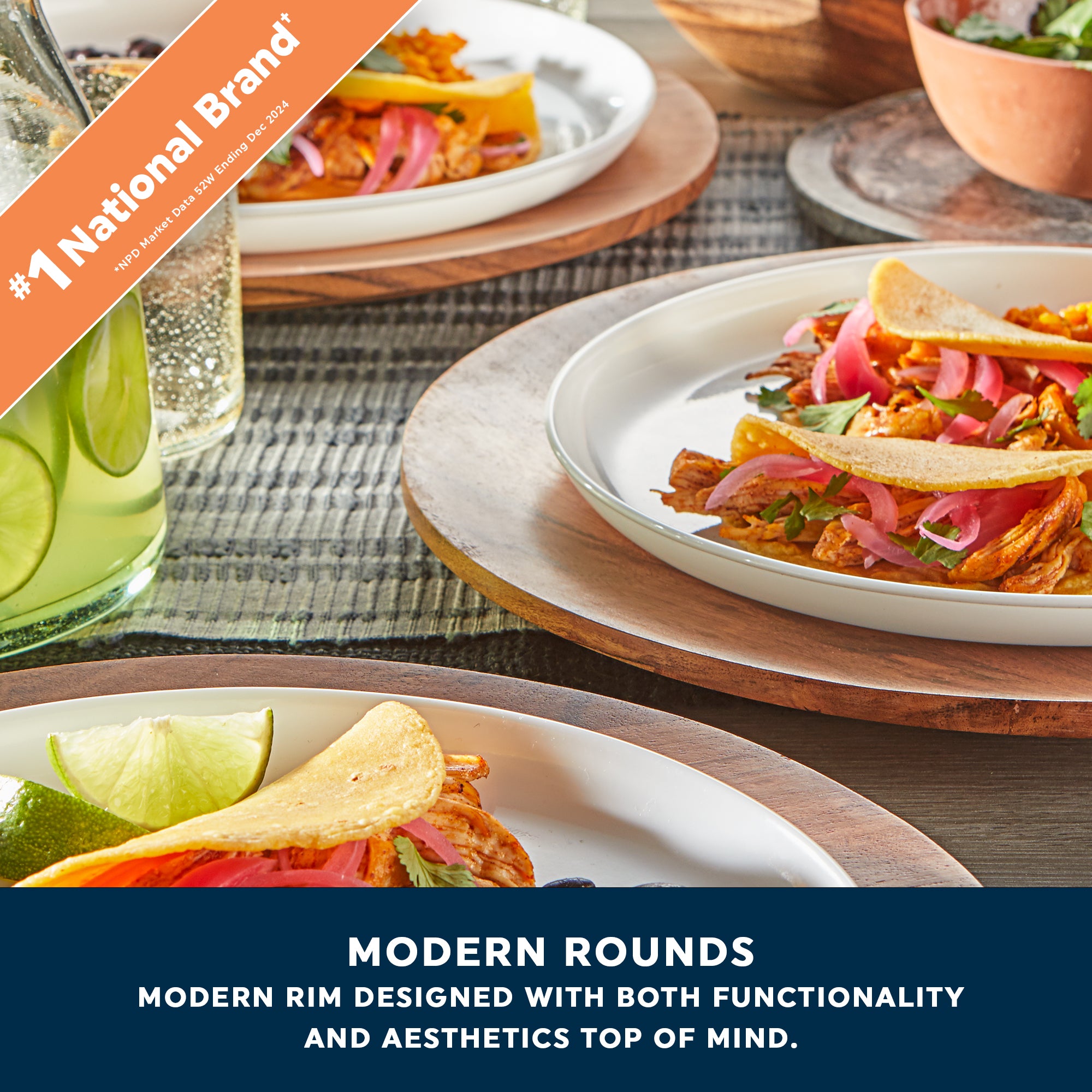 Corelle® Modern Rounds 12-piece Dinnerware Set. Service for 4 - Image 4