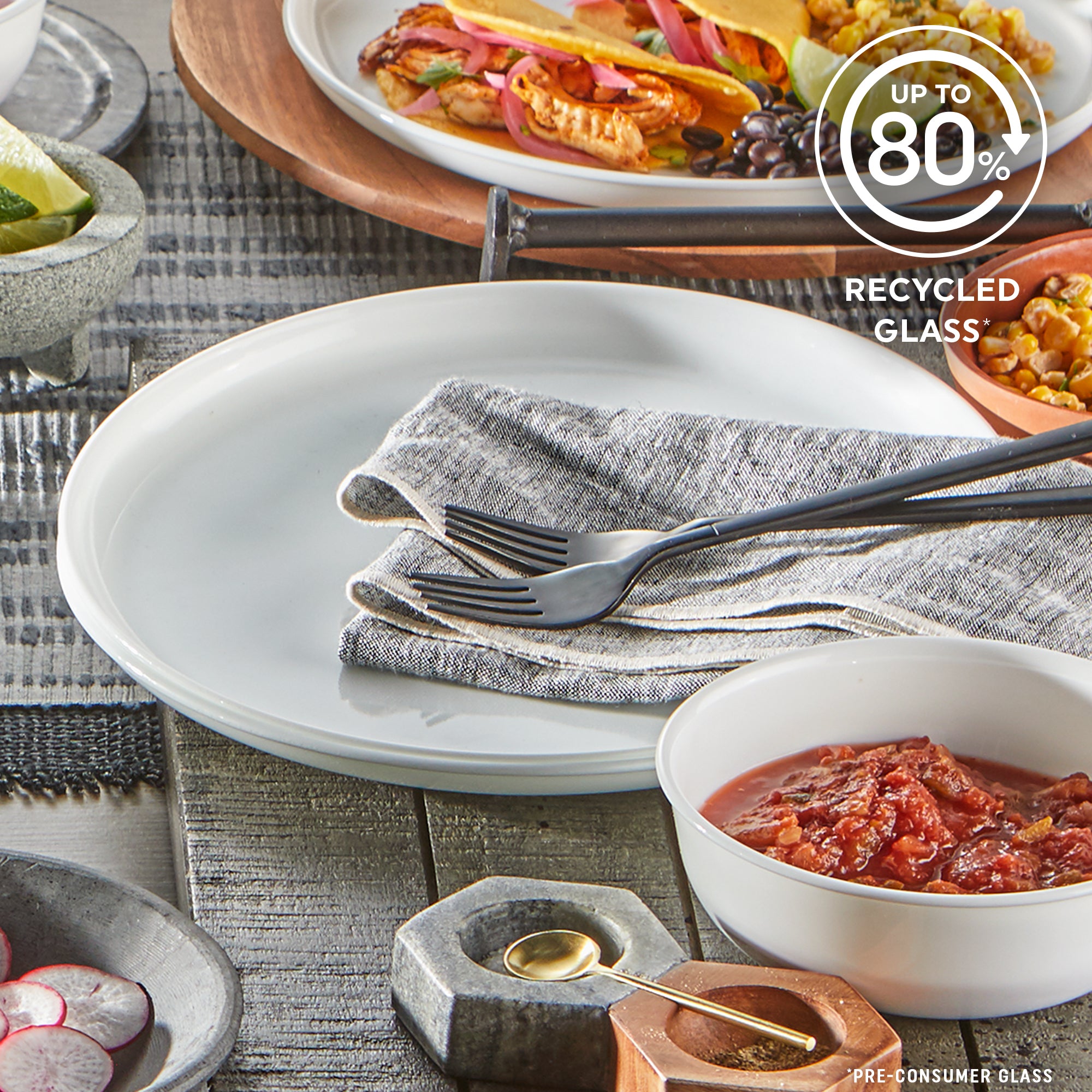 Corelle® Modern Rounds 12-piece Dinnerware Set. Service for 4 - Image 3